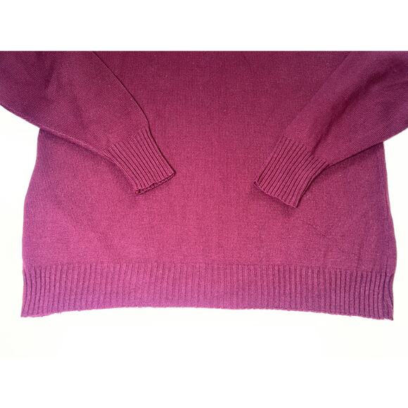 Fall River Knitting Mills Sweater Size XL Maroon Red V-Neck Grandpa VTG 80s USA - Picture 3 of 12